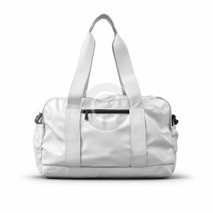White yoga duffle bag